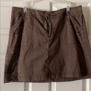 Croft & Barrow Brown Skort